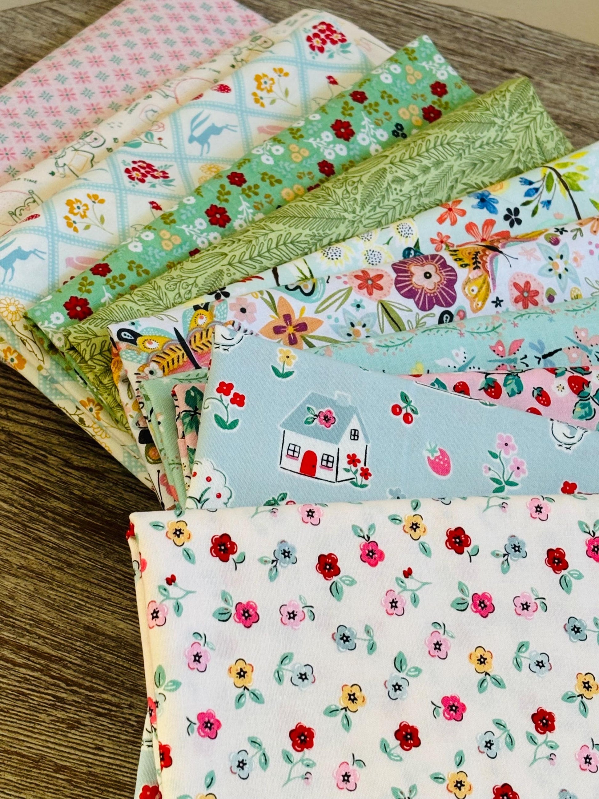 Poppie Favorites 26 fat quarter bundle - Poppie cotton collections - rosy cheeks - calico - seeing dots flower market oh what fun flurry