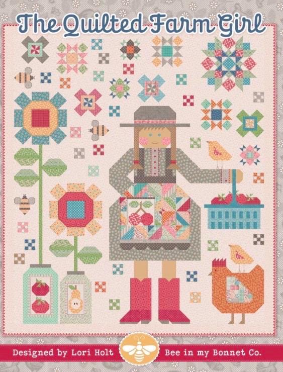 It's Sew Emma The Quilted Farm girl Quilt Pattern | P051-ISE-317 | bee in my bonnet | Lori holt - in stock - paper pattern