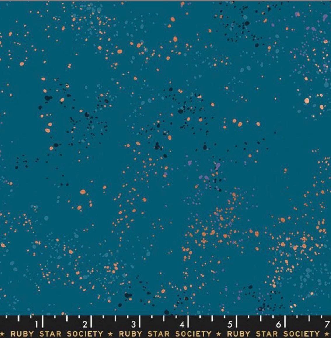 Speckled Teal RS5027 53m Ruby Star | In stock - Blender blue metallic - Rashida Coleman Hale