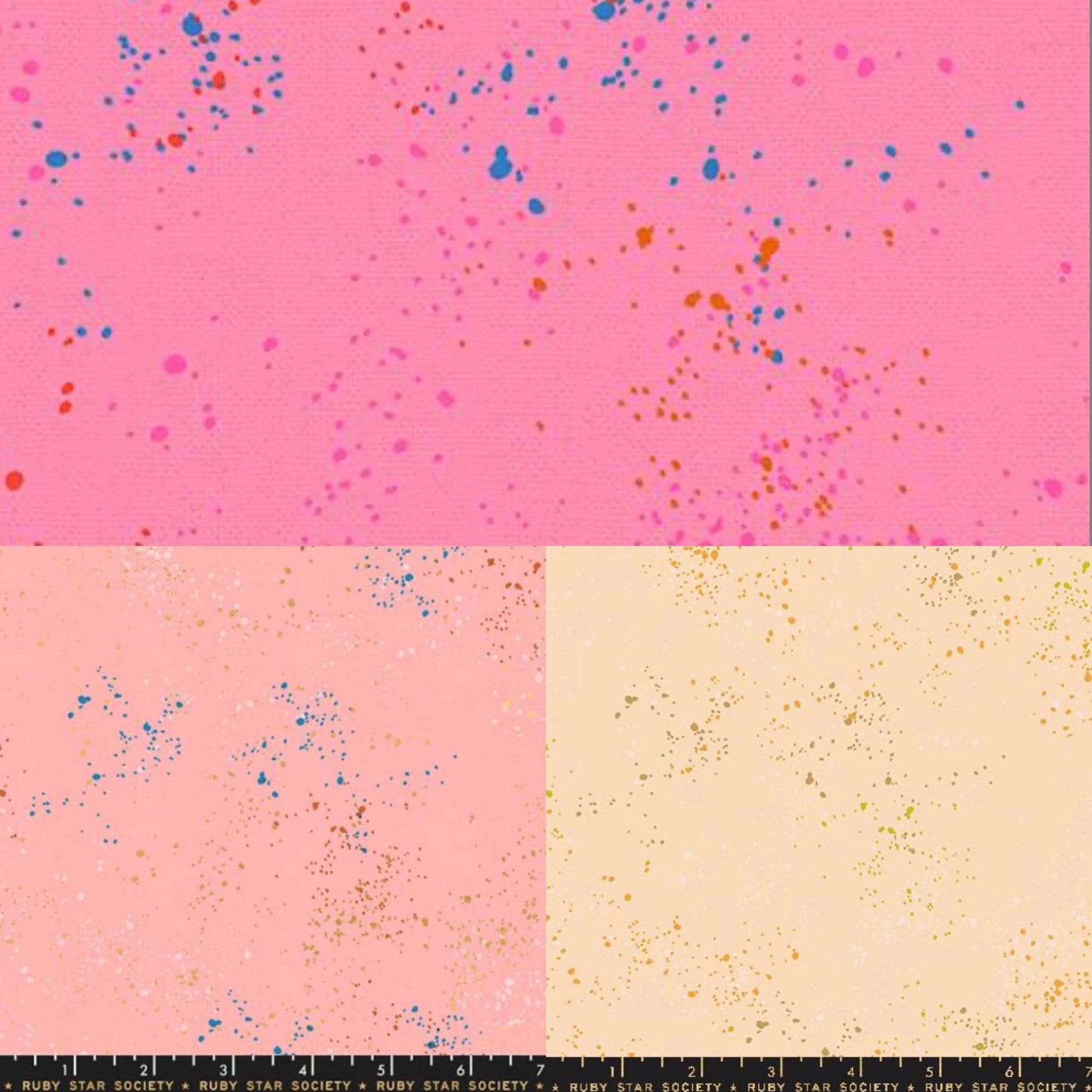 Trinketry 10 speckled coordinates and complementary blenders bundle Ruby star Melody Miller FQ / 1/2 yard