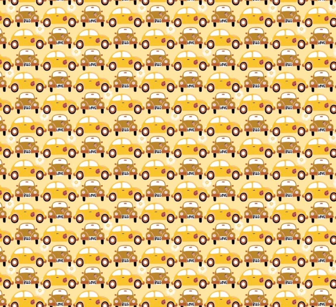 Preorder* Poppie Cotton Beep Beep yellow Hey love bug BG25136 shipping February
