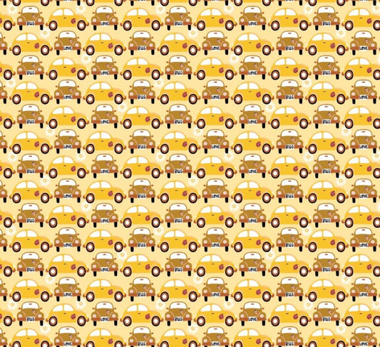Preorder* Poppie Cotton Beep Beep yellow Hey love bug BG25136 shipping February
