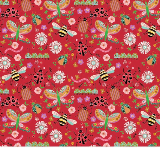 Preorder* Poppie Cotton bugs red Hey love bug BG25131 shipping February