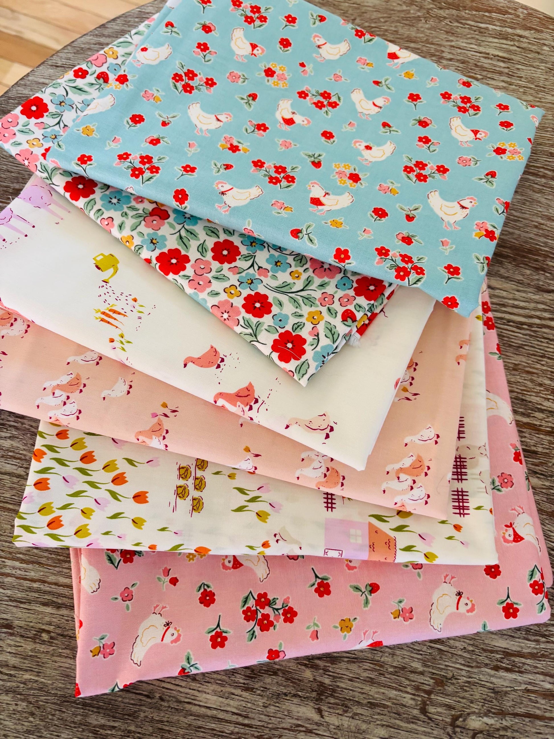 Farm fun 16 fat quarter bundle - Poppie cotton Lori Holt Cottage Grove Farmhouse fancy