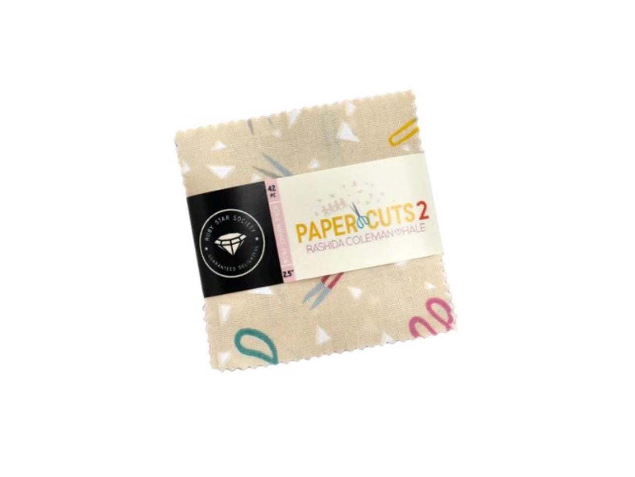 Paper Cuts 2 Mini Charm RS1107MC Ruby Star Precut 2.5" x 2.5"