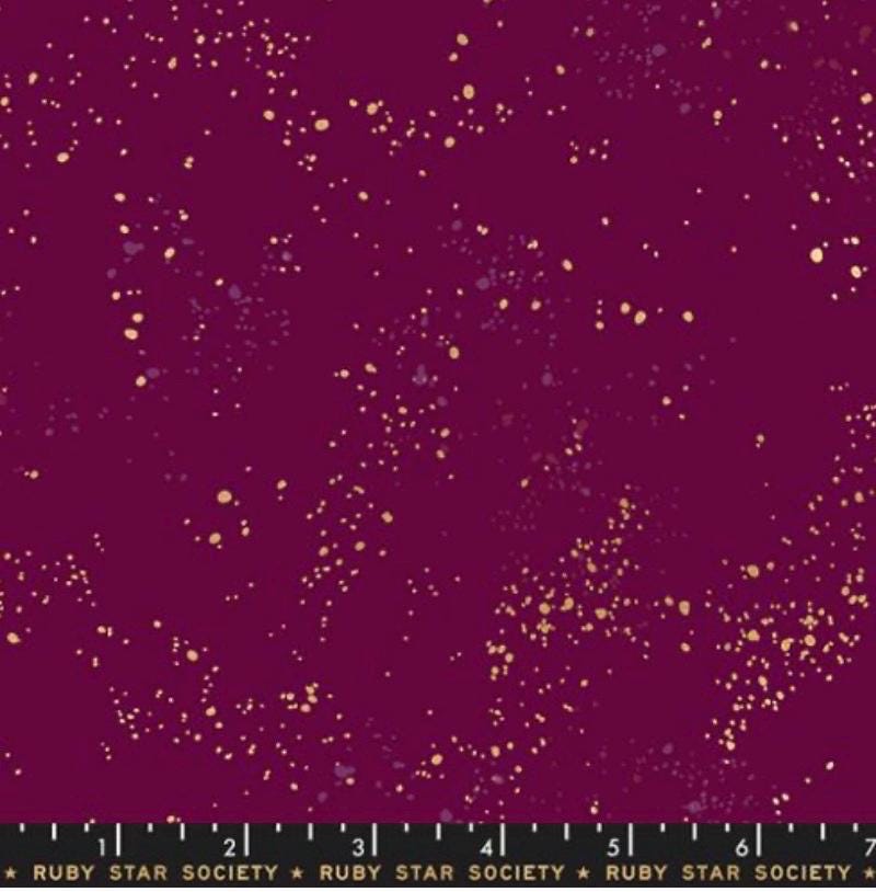 Speckled purple velvet RS5027 73m Ruby Star In stock - Blender metallic - Rashida Coleman Hale