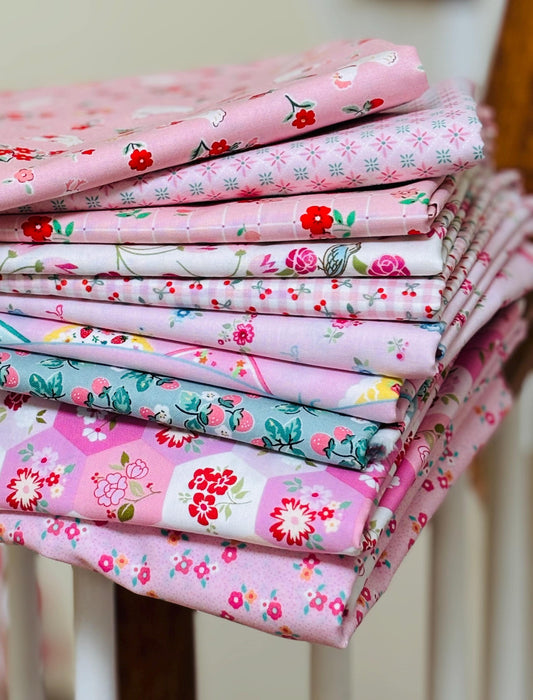 Best of Poppie Ever so pink - 10 fat quarter bundle - Poppie Cotton