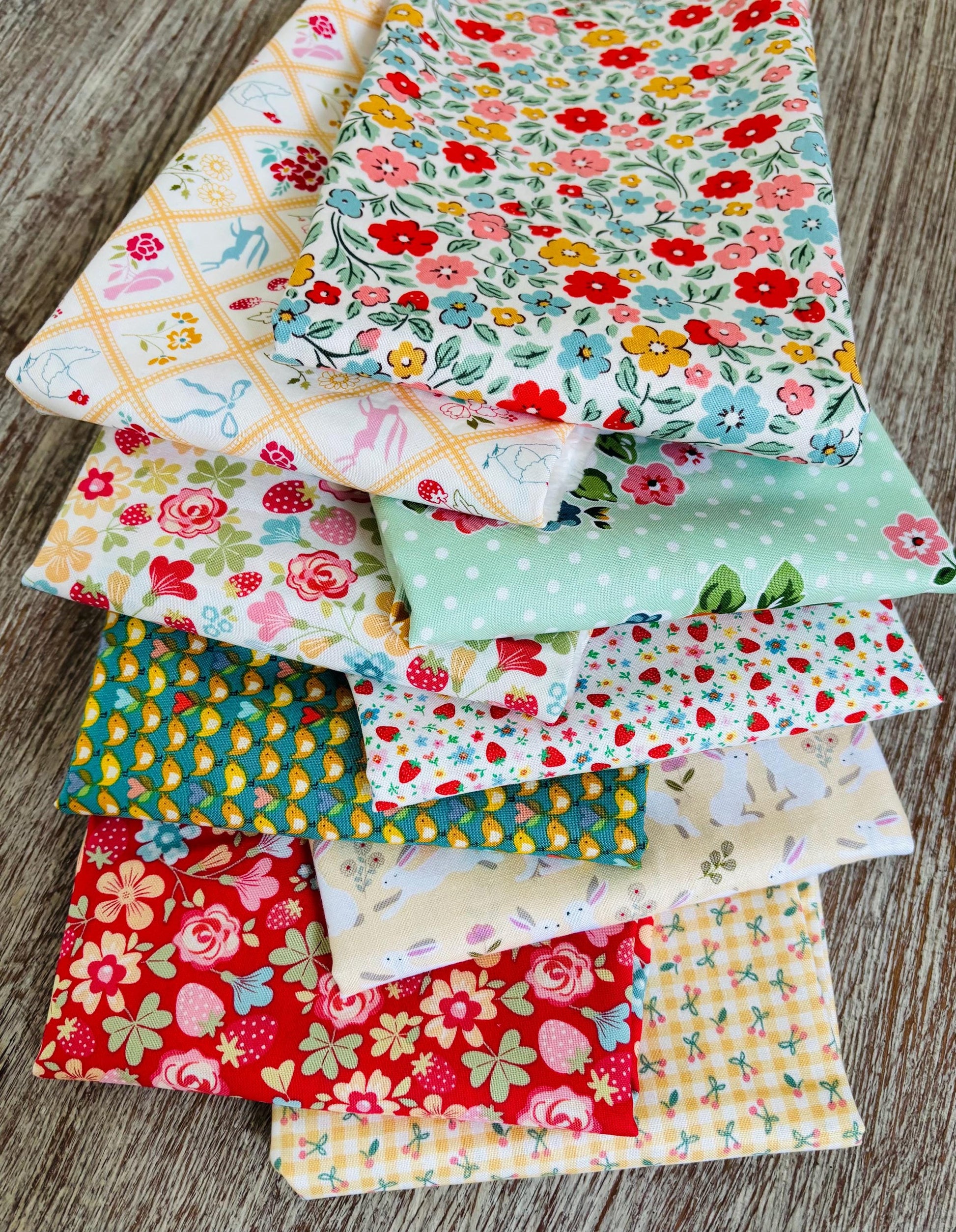 Best of Poppie Spring - 9 fat quarter bundle - Poppie Cotton