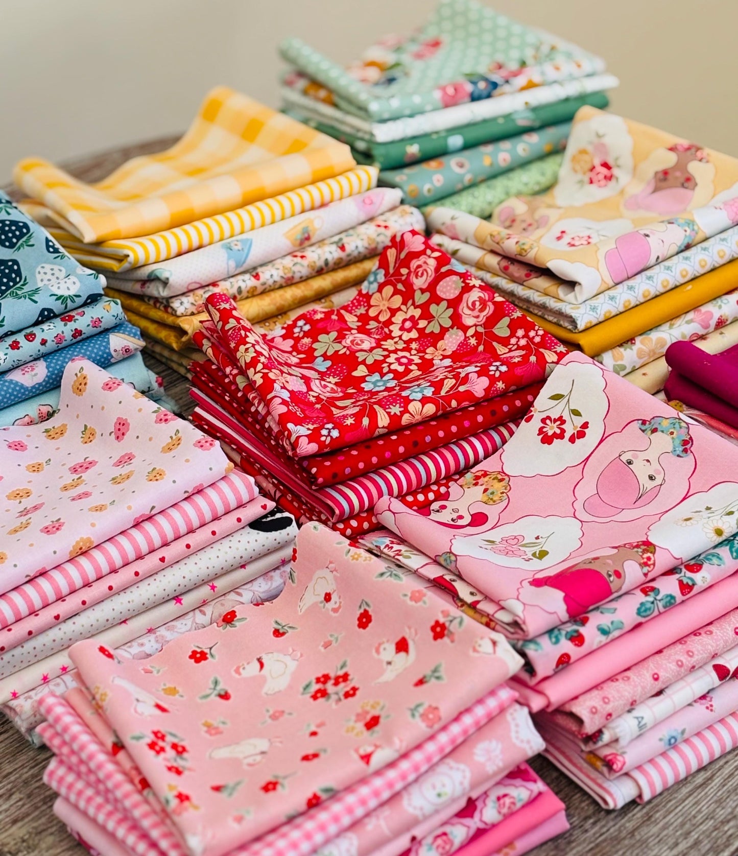 Mini bundle Fat eighth - 7 x 9" x 22" - blue