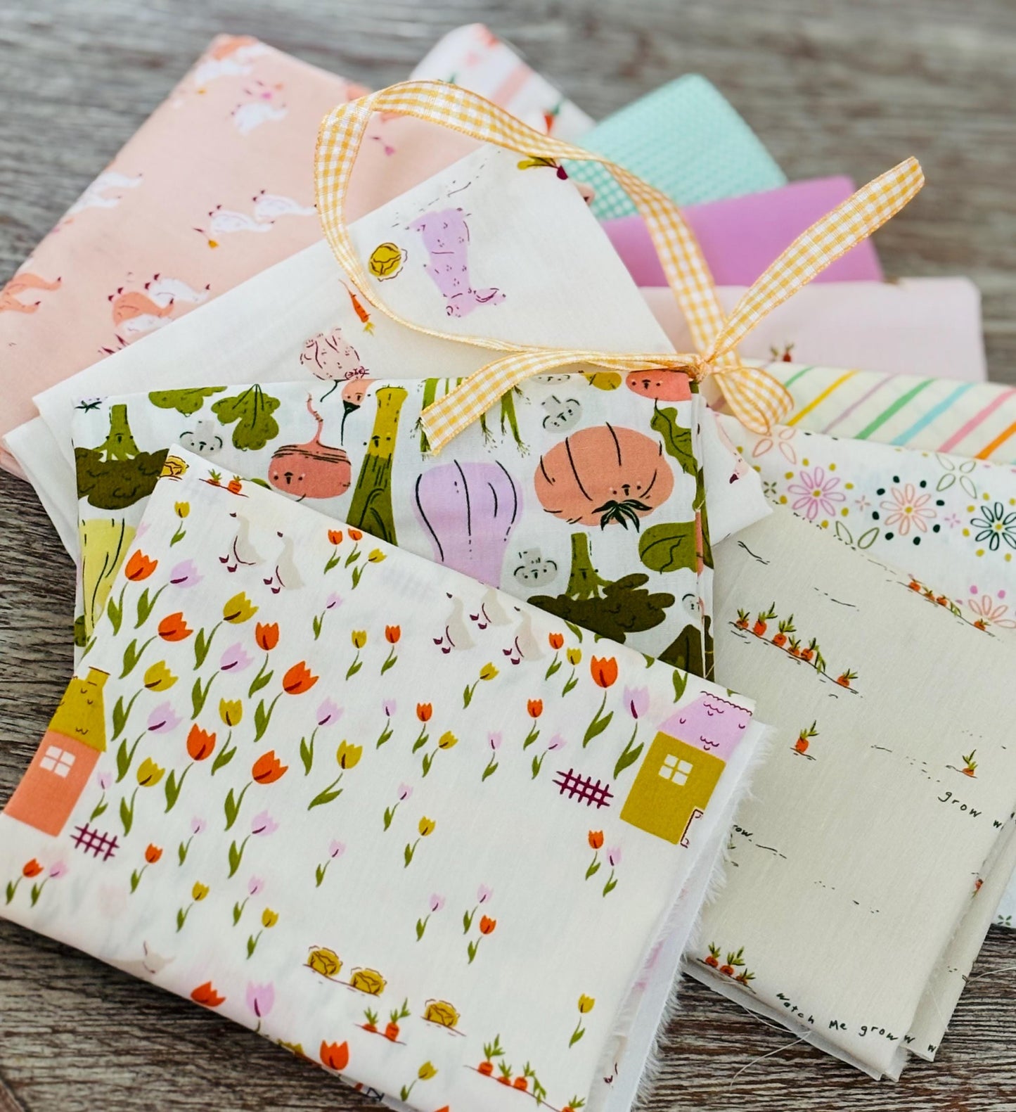 Cottage Grove 11 FQ mini bundle | Pure solids | spring vibes | rustic AGF Home sweet home Poppie cotton farmyard ducks