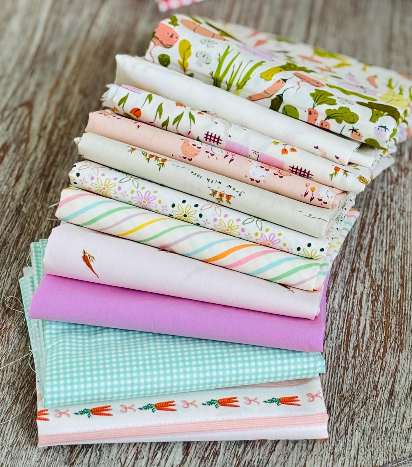 Cottage Grove 11 FQ mini bundle | Pure solids | spring vibes | rustic AGF Home sweet home Poppie cotton farmyard ducks
