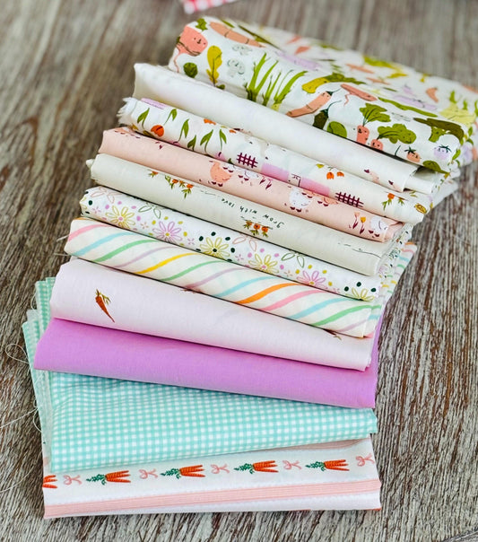 Cottage Grove 11 FQ mini bundle | Pure solids | spring vibes | rustic AGF Home sweet home Poppie cotton farmyard ducks
