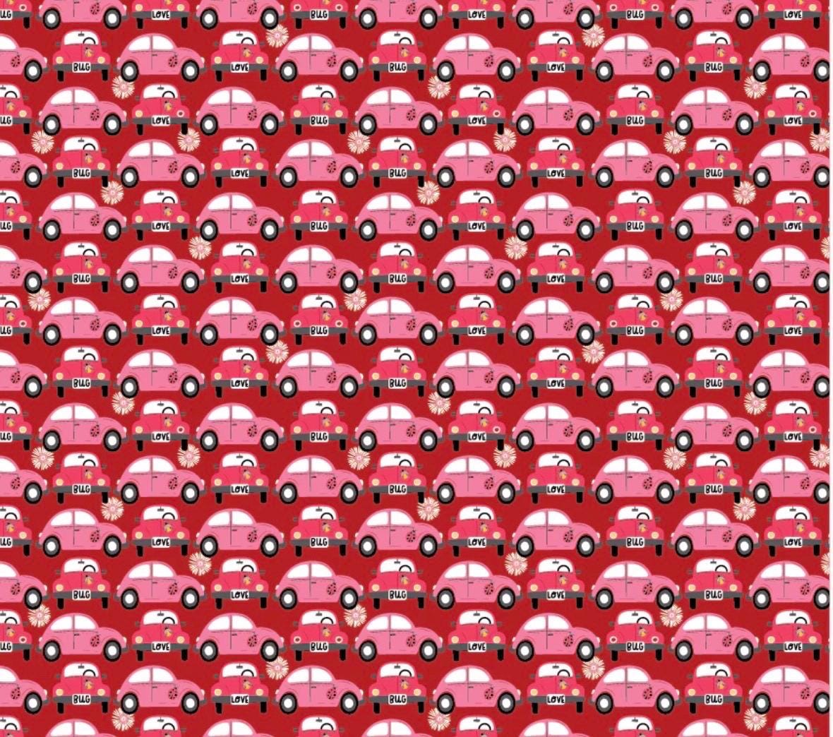 Preorder* Poppie Cotton Beep Beep red Hey love bug BG25137 shipping February