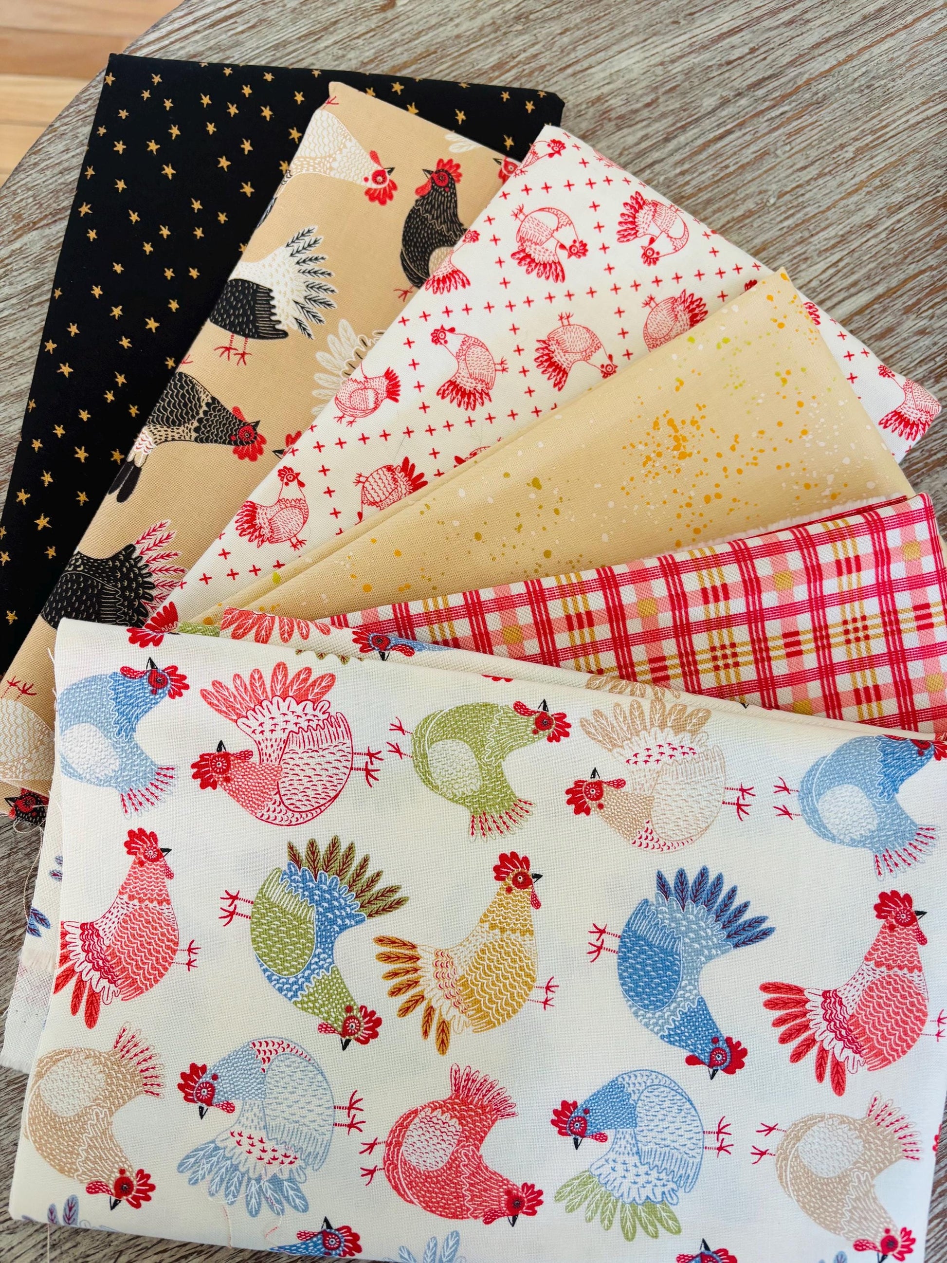 The henhouse mini bundle 10 fat quarter bundle Gingiber Moda