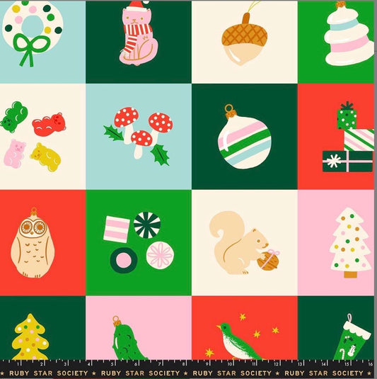 Merry Happy Panel Lollipop RS3105 11 Ruby Star Kimberly Kight | 36" x 44" Shipping May '26 ***Preorder
