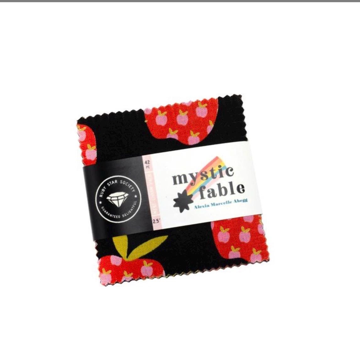 Mystic fable 42 piece mini charm | Ruby star l Alexia Abegg | 2.5" x 2.5" Precut