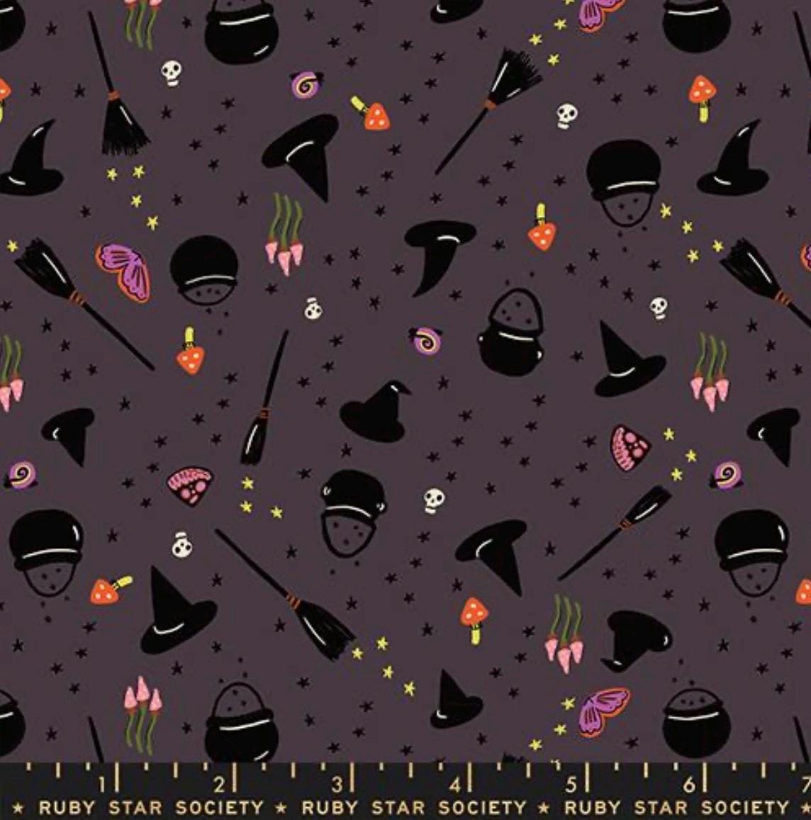 Preorder ** Freaky Familiars eggplant RS5195 16 Ruby Star Ruby Star collaboration shipping June 2026 witchy woman