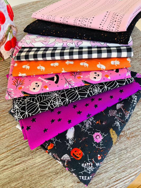 Boo - 9 fat quarter bundle - halloween