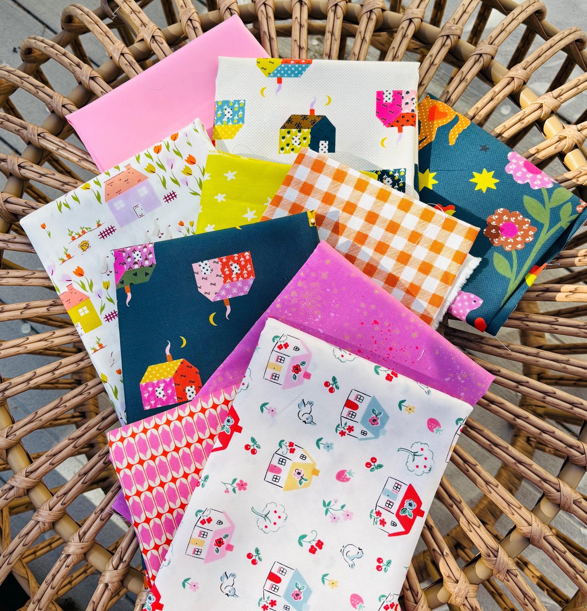 Its my house - 10 fat quarter bundle - Ruby star- mystic fable cottage grove home sweet home