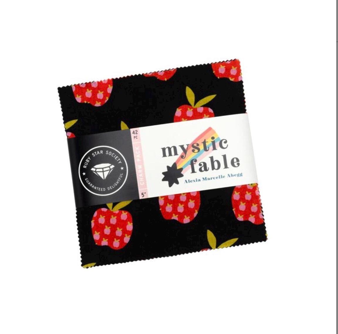 Mystic fable 42 piece charm | Ruby star l Alexia Abegg | 5" x 5" Precut
