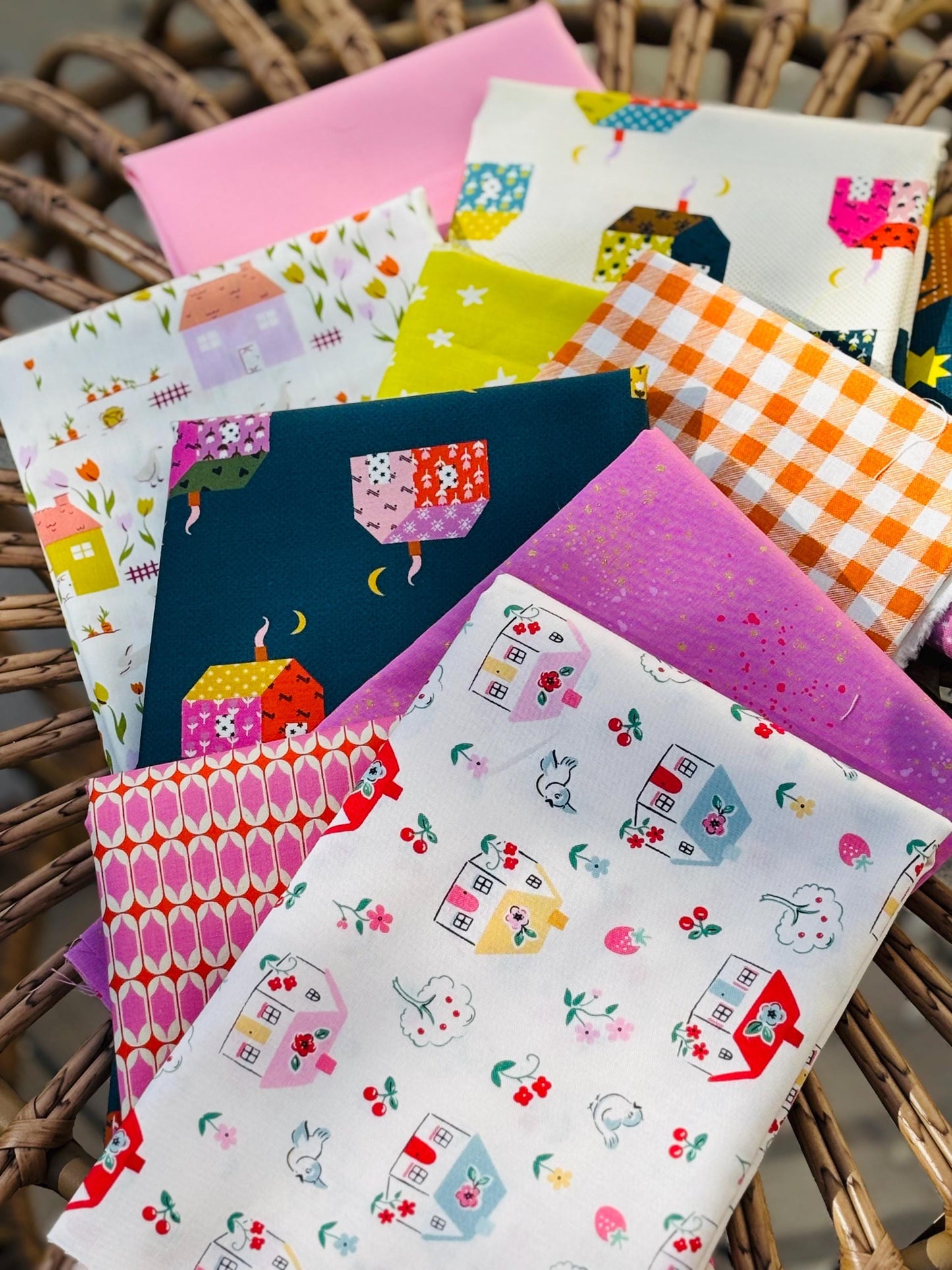 Its my house - 10 fat quarter bundle - Ruby star- mystic fable cottage grove home sweet home