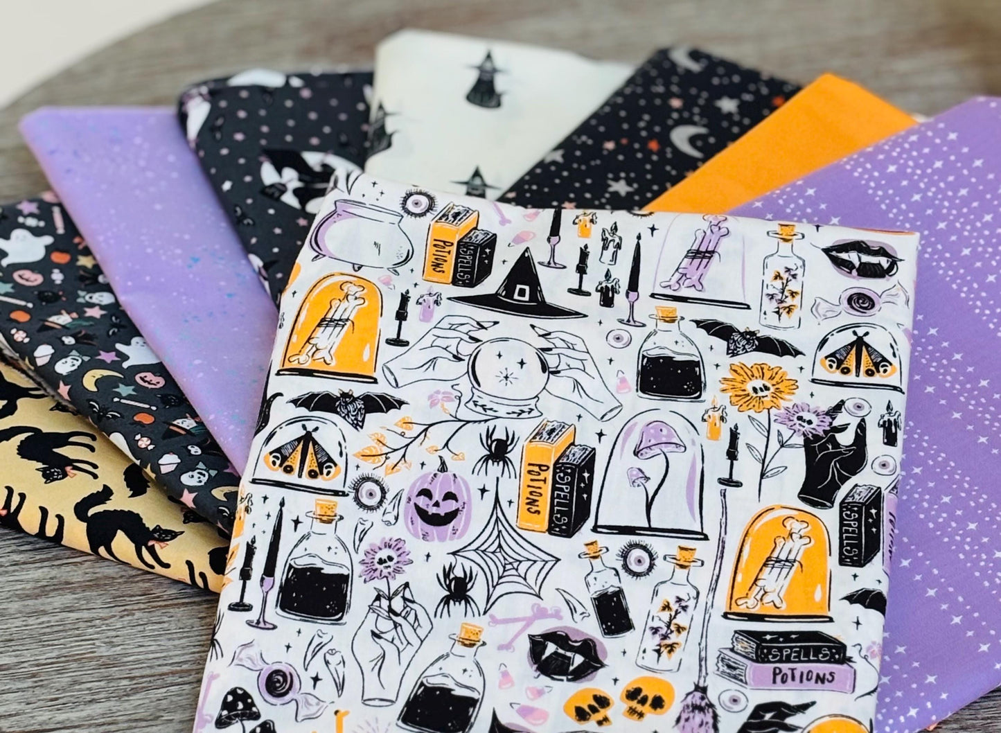 Have a Mauvelous halloween # 2 - 9 fat quarter bundle - halloween