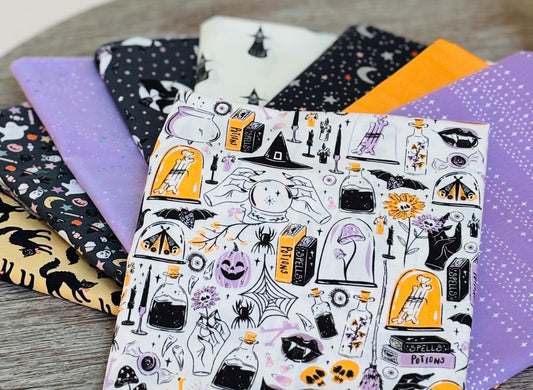 Have a Mauvelous halloween # 2 - 9 fat quarter bundle - halloween
