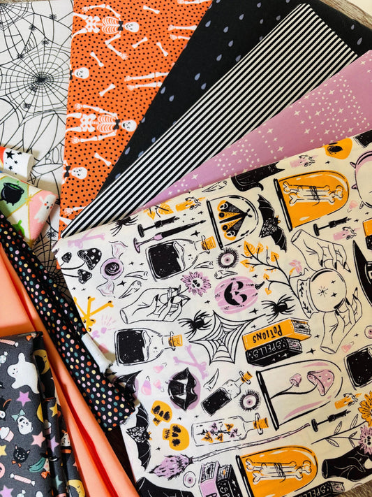 Gallery of ghouls - 10 fat quarter bundle - halloween