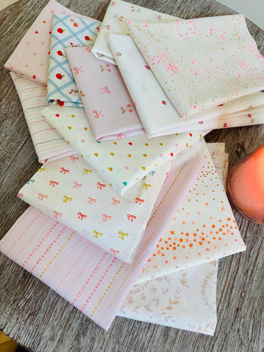 Vanilla blush low volume # 2 - 12 fat quarter bundle