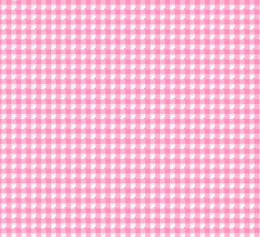 Poppie Cotton Check-a-roo pink SN251116 * preorder shipping June 26 Lori woods Smitten chicken
