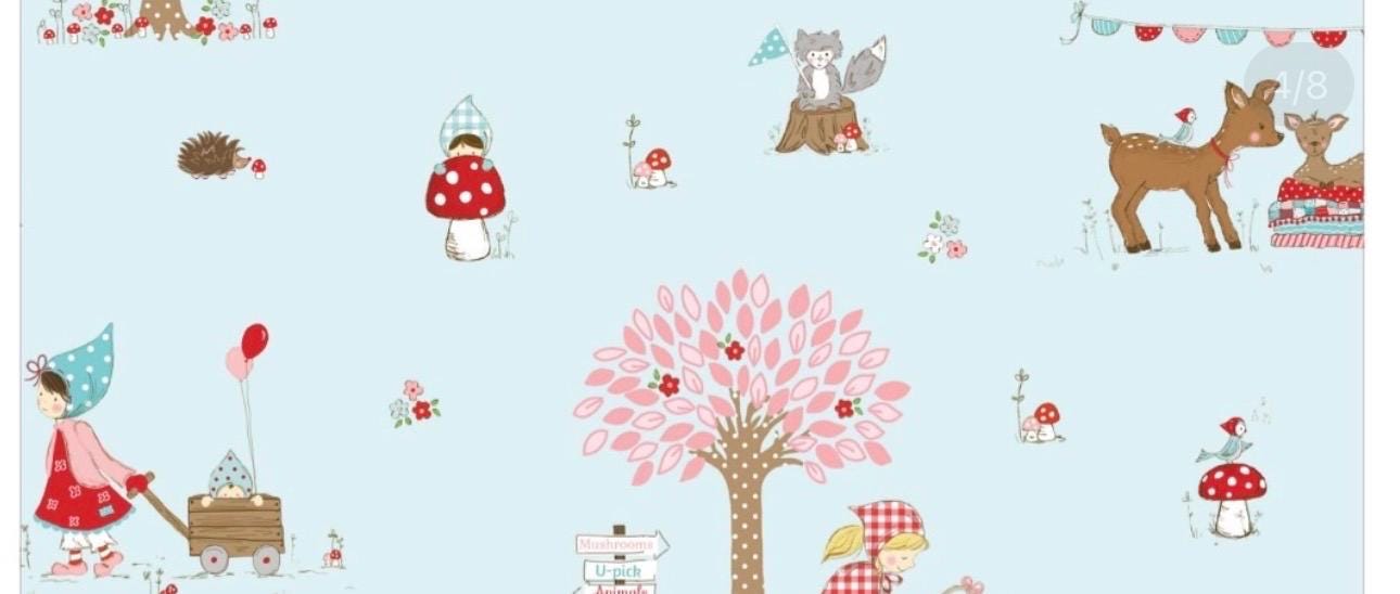Whimsical Woodland C17640-AQUA Tasha Noel for Riley Blake Designs