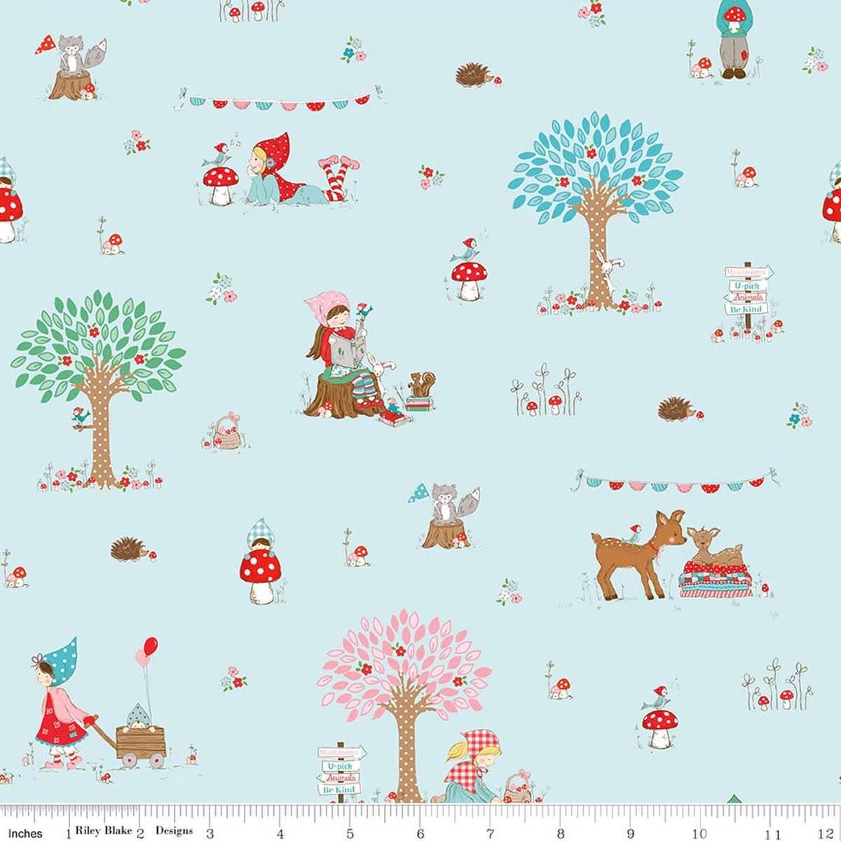 Whimsical Woodland C17640-AQUA Tasha Noel for Riley Blake Designs