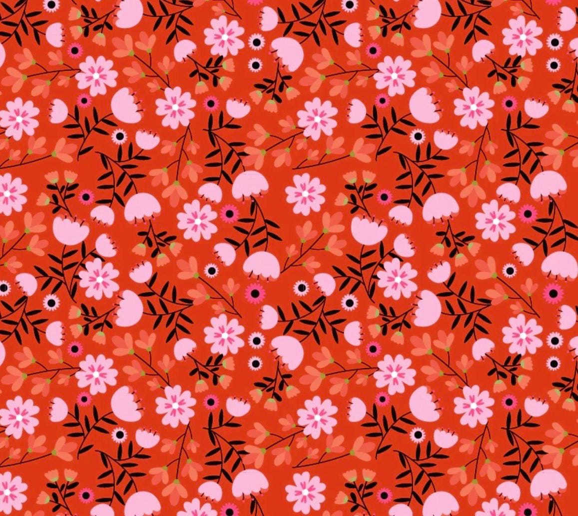 Poppie Cotton Not scary pumpkin pie orange NT26506