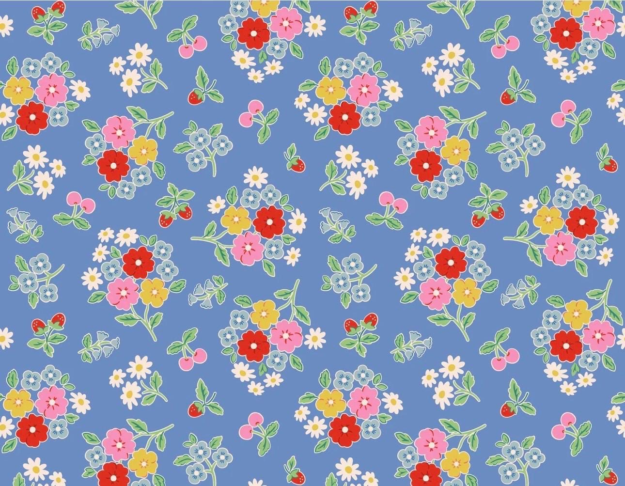 Preorder ** bluebells & buttercups 18 FQ / 1/2 yards| Poppie cotton | Elea Lutz shipping July /August