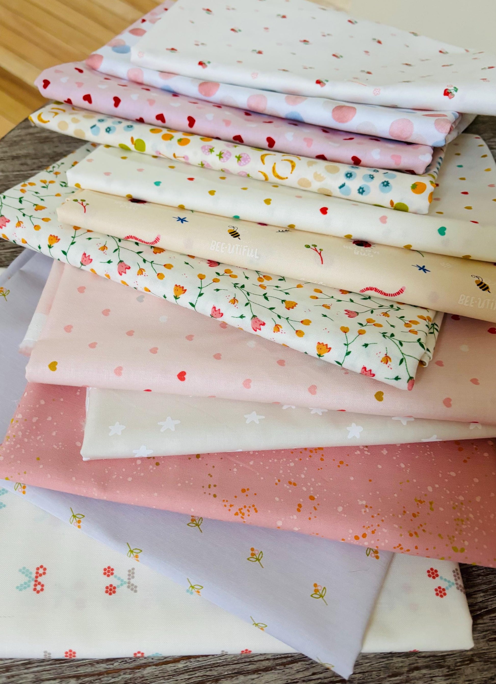 Vanilla blush low volume # 3 - 12 fat quarter bundle