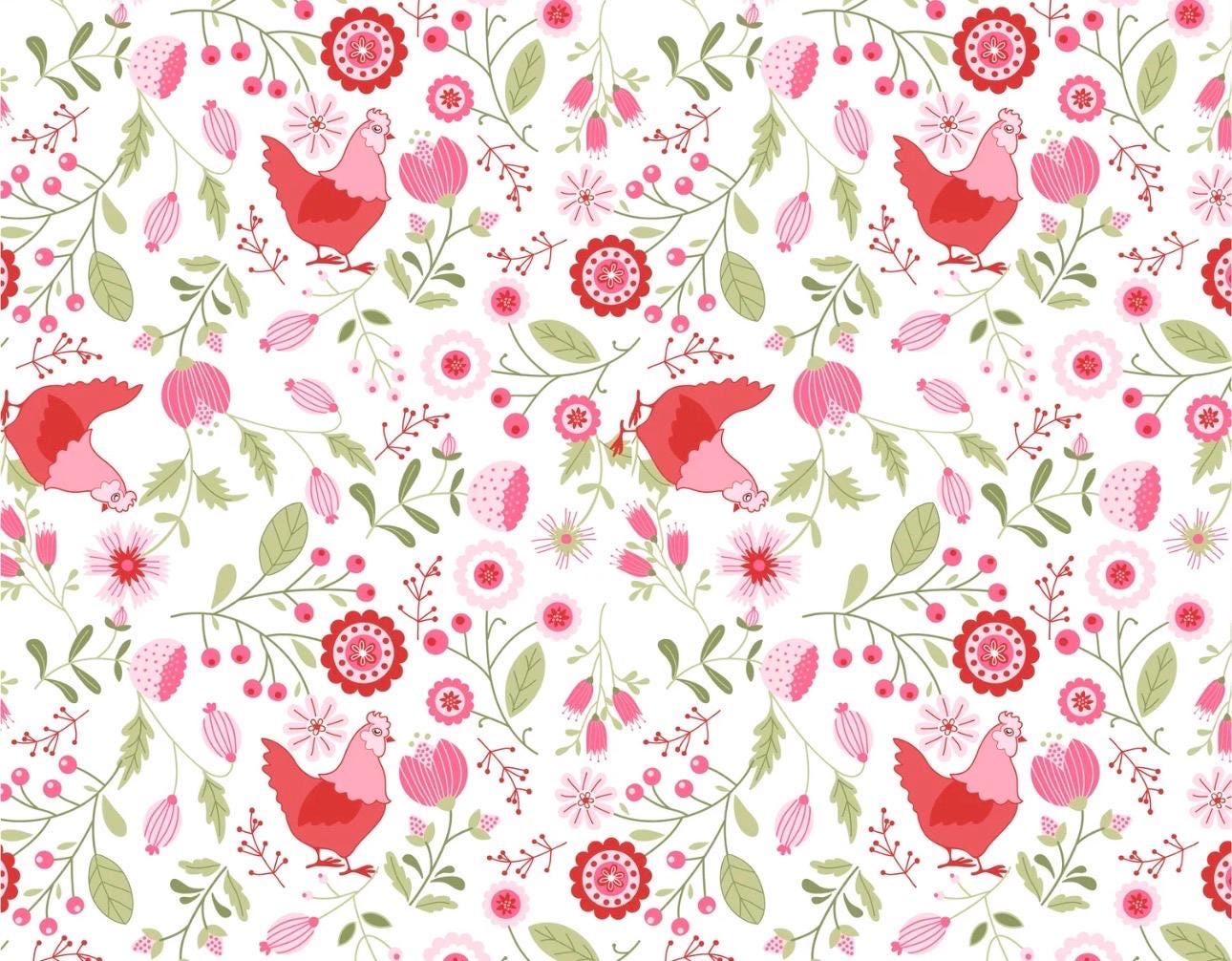 smitten chicken *preorder 21 FQ / 1/2 yards| Poppie cotton | Lori woods shipping June 26