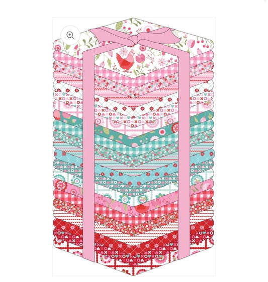 smitten chicken *preorder 21 FQ / 1/2 yards| Poppie cotton | Lori woods shipping June 26