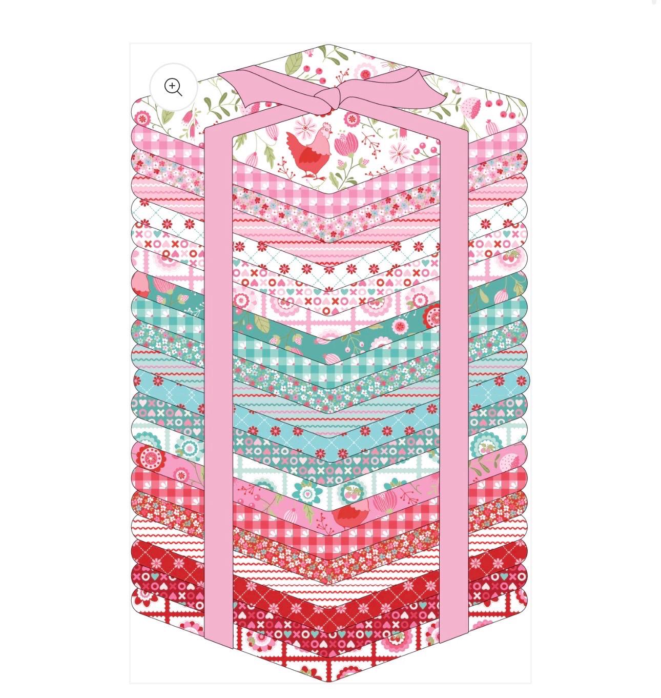 Poppie Cotton Smitten chicken aqua SN251120 * preorder shipping June 26