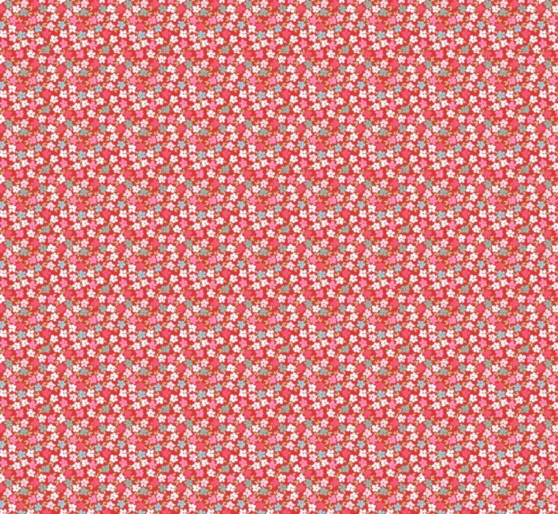 Poppie Cotton Smitten chicken Wild Phlox red SN251107 * preorder shipping June 26 Lori woods