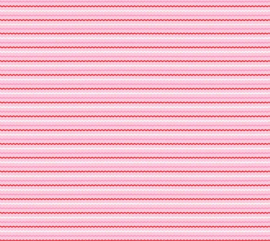 Poppie Cotton Ric Rac Aqua pink SN251112 * preorder shipping June 26 Lori woods Smitten chicken