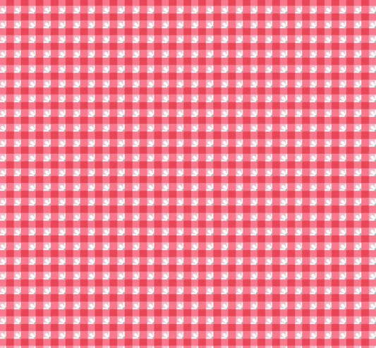 Poppie Cotton Check-a-roo Red SN251118 * preorder shipping June 26 Lori woods Smitten chicken
