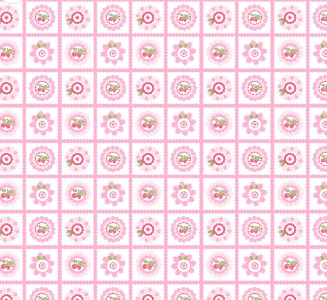 Poppie Cotton Petits Fours pink SN251113 * preorder shipping June 26 Lori woods