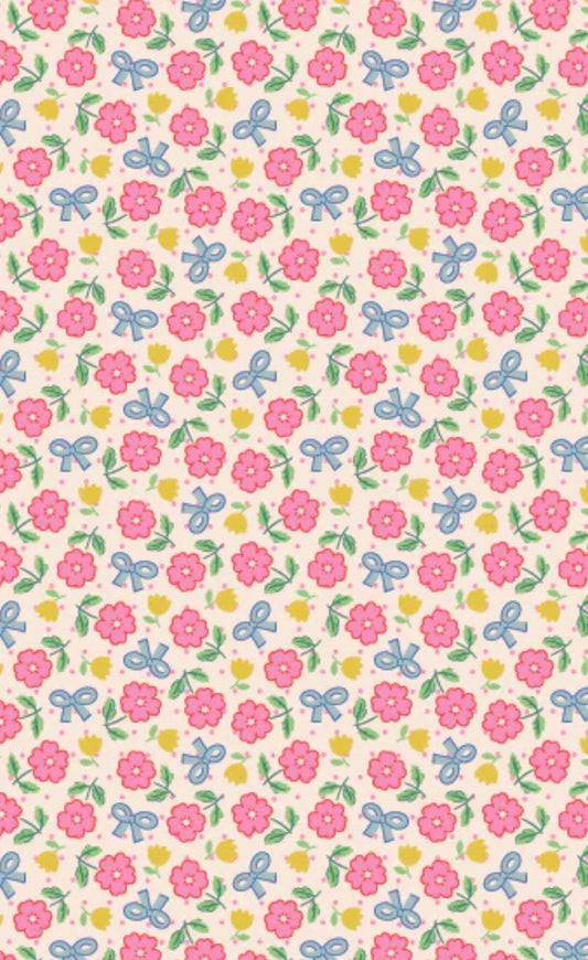 Preorder bluebells & buttercups Hey Darlin Bright Pink Poppie cotton Elea Lutz shipping July August BL26867