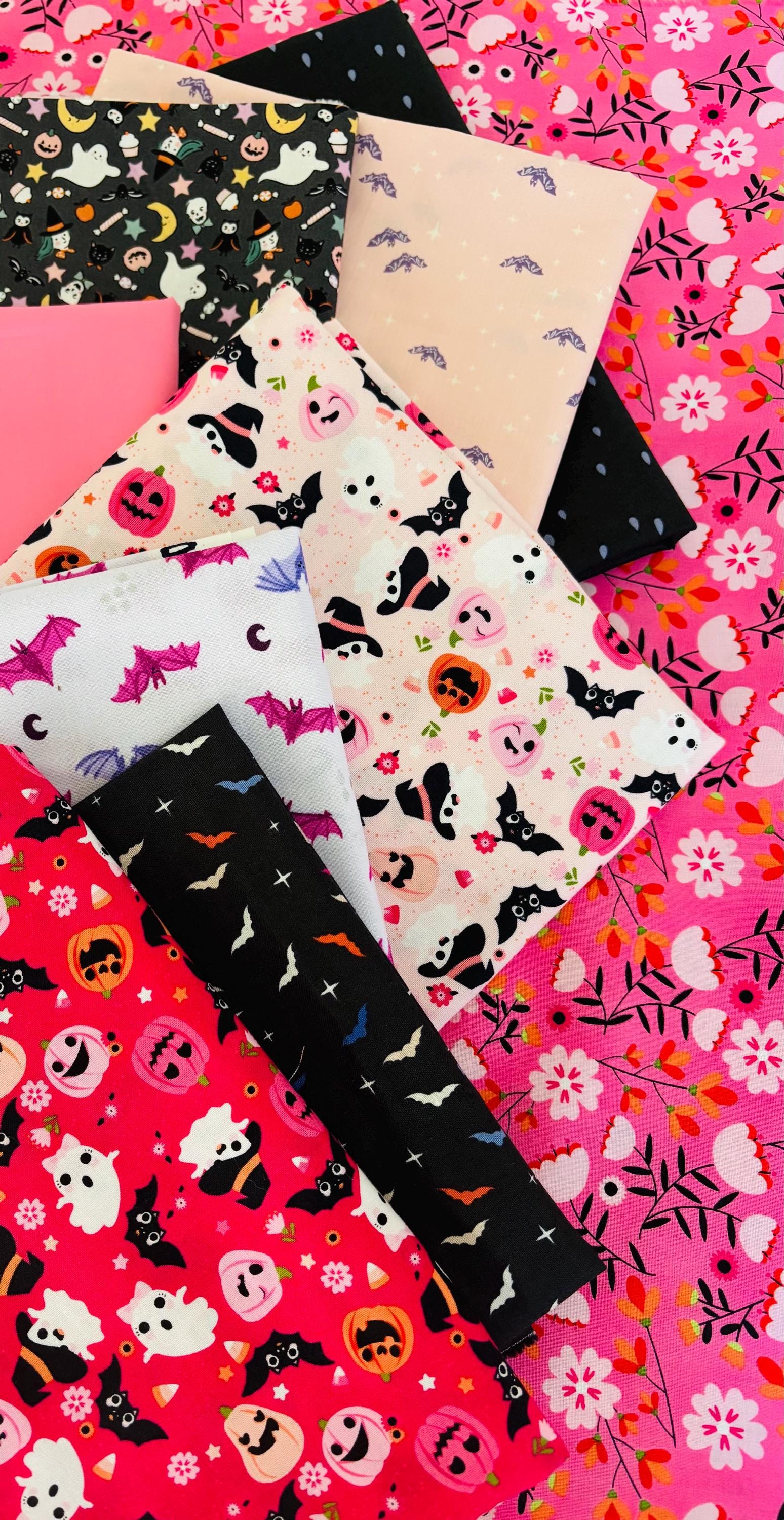 Halloween I am batty about you part 2 - 9 fat quarter bundle - witch