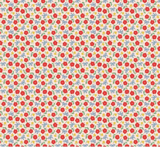 Preorder bluebells & buttercups Hey Darlin red Poppie cotton Elea Lutz shipping July August BL26868