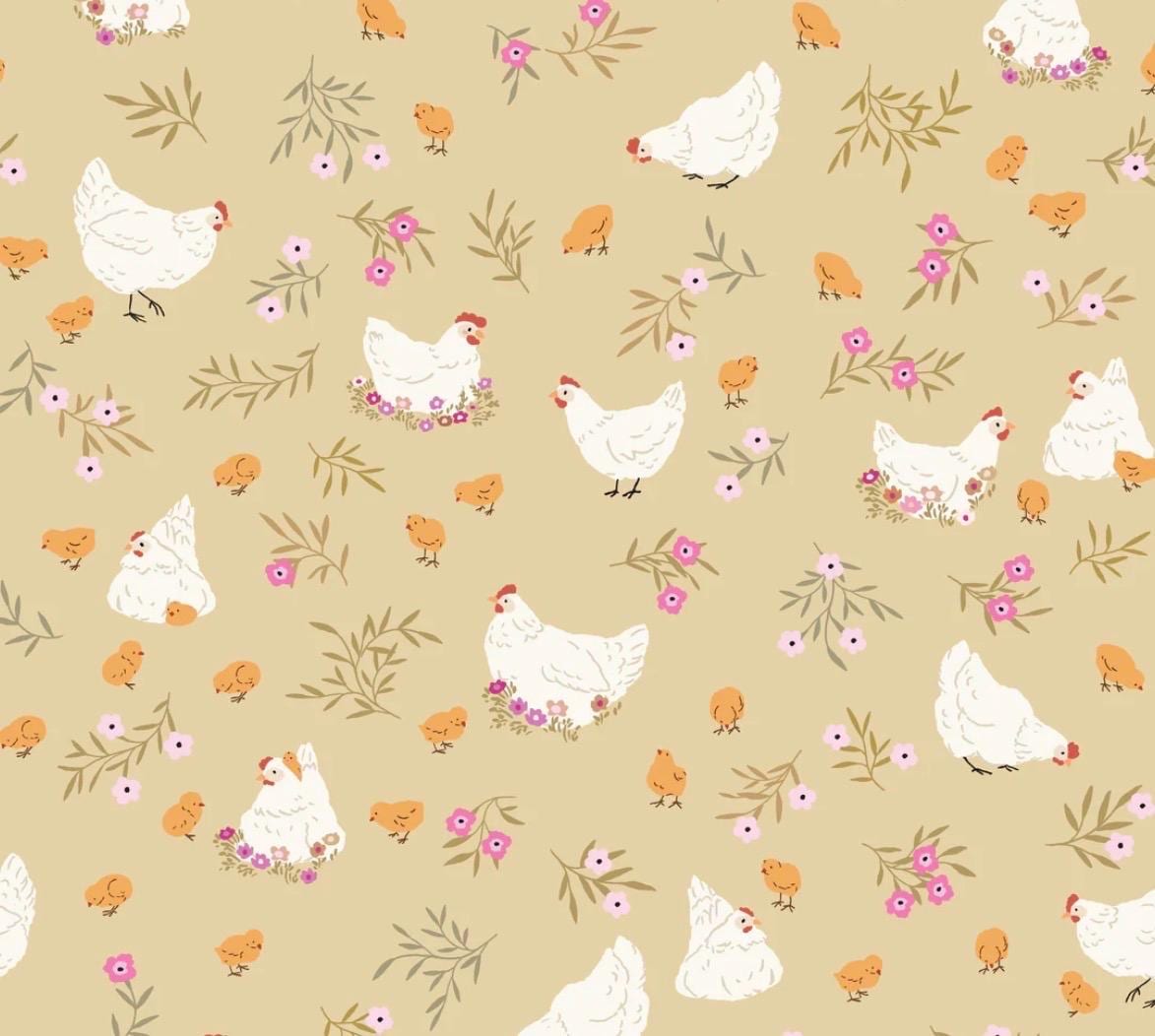 Poppie Cotton Barnyard Nesting sage PR26839 * preorder shipping August 26 Michal Marko primrose & parsley