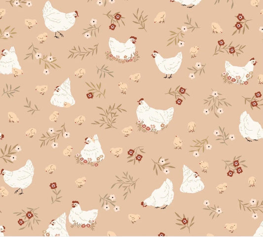 Poppie Cotton Barnyard Nesting Carmel PR26838 * preorder shipping August 26 Michal Marko primrose & parsley