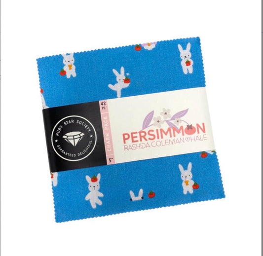 Persimmon 42 piece charm | Ruby star | 5" x 5" Precut Rashida Coleman Hale