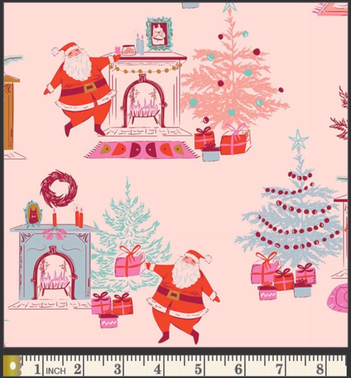 Return of pink Christmas part 12 - 9 fat quarter bundle - christmas in color starry speckled RSS AGF Poppie