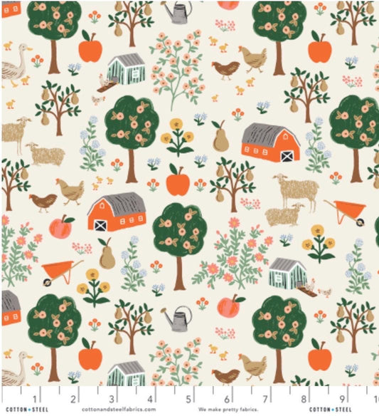 Cotton + steel RP1805-CR2 Home Sweet Home - Farmhouse - Cream Fabric